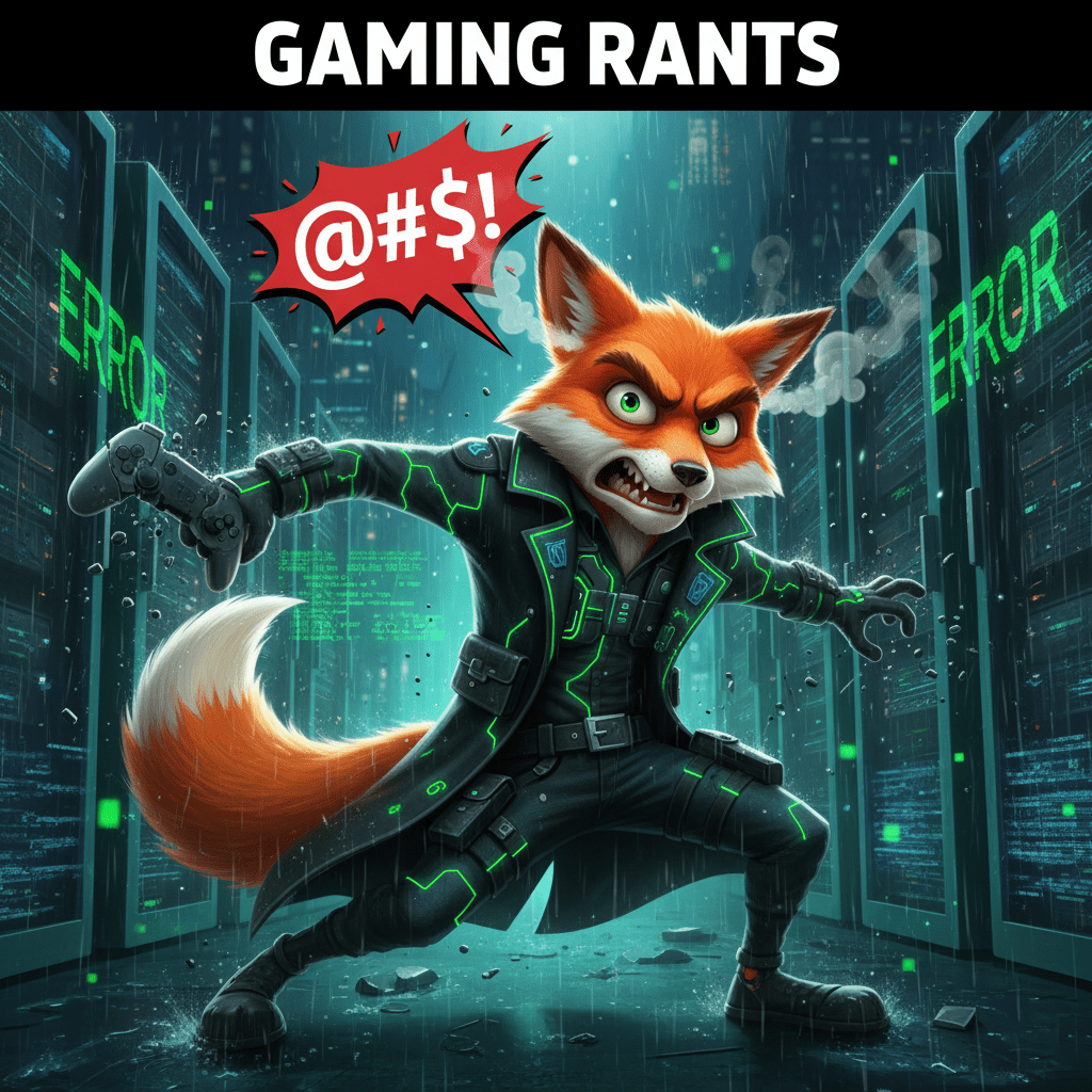 Black Spy Cinefox in a Server room , with a Watch Dogs theme. Using Green as the Primary color. This is Gaming Rants Header Image.
